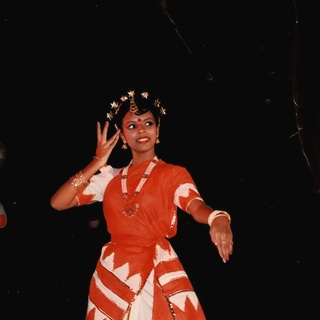 Dancer performing in traditional dress